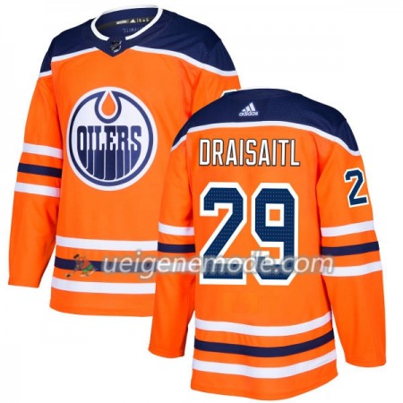 Herren Eishockey Edmonton Oilers Trikot Leon Draisaitl 29 Adidas 2017-2018 Orange Authentic